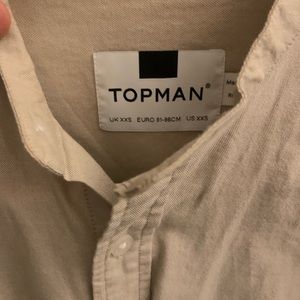 Top man XS button shirt